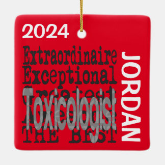 Ornamento De Cerâmica Toxicologista Extraordinário PERSONALIZADO