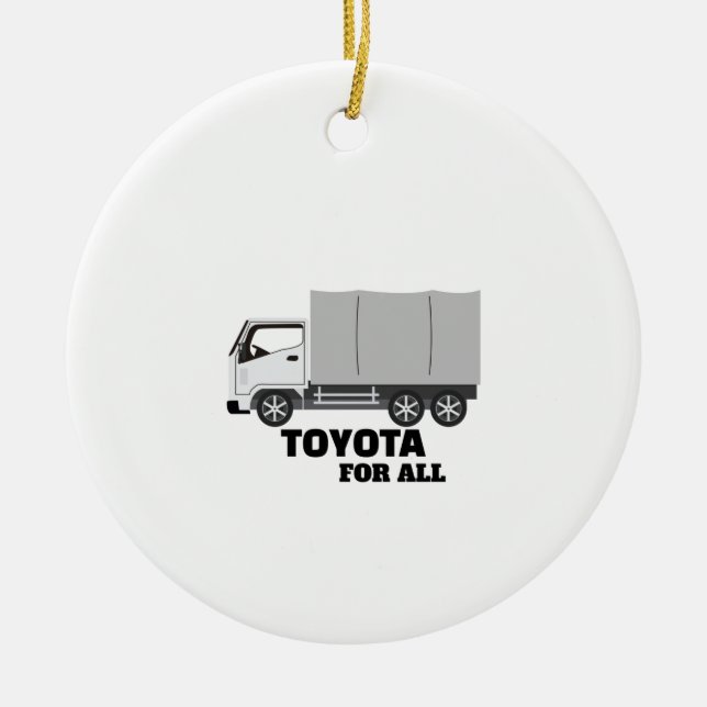 ORNAMENTO DE CERÂMICA TOYOTA PARA TODOS (Frente)