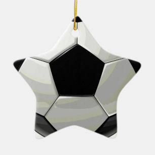 Ornamento De Cerâmica Trabalho de arte único do futebol