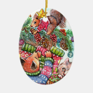 Ornamento De Cerâmica Trabalho em equipe