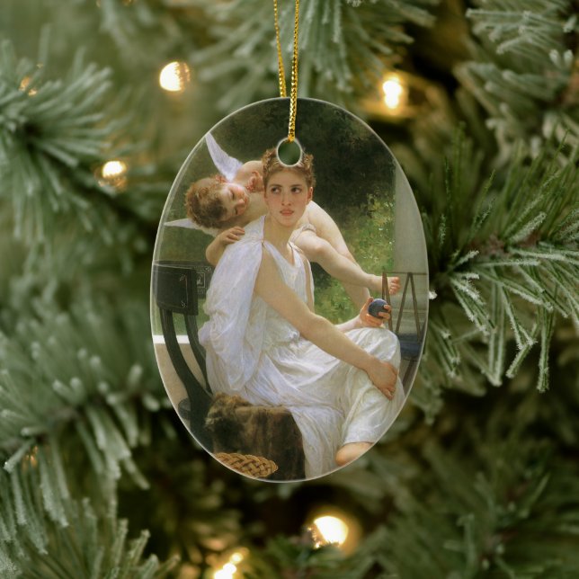 Ornamento De Cerâmica Trabalho interrompido por Bouguereau, Angel Portra (Árvore)