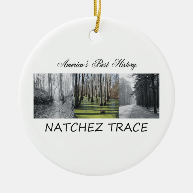 Ornamento De Cerâmica Traço de ABH Natchez (Frente)