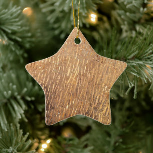 Ornamento De Cerâmica Traços Dourados de Natal Falso