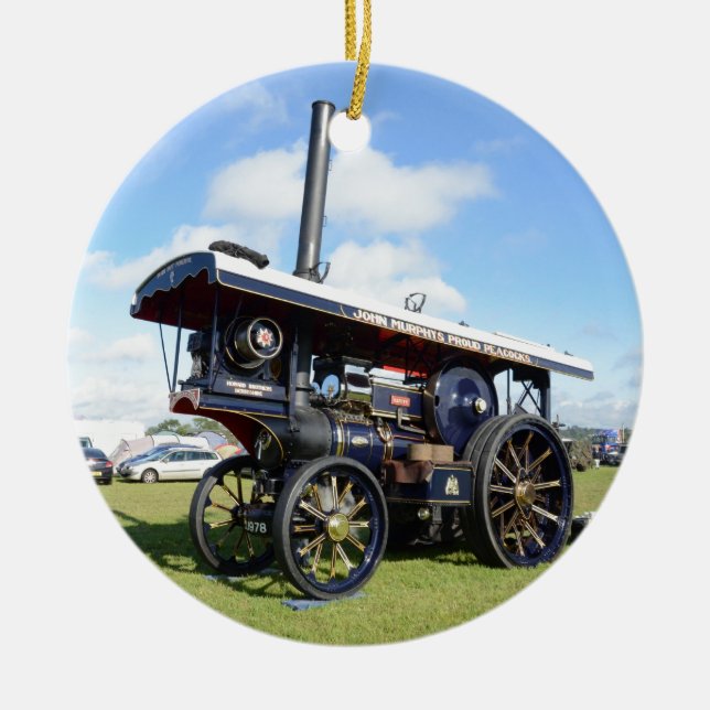 Ornamento De Cerâmica Traction Engine Renown (Frente)