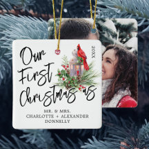 Tradicional Nossa Primeira Foto Cerâmica de Natal