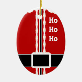 Ornamento De Cerâmica Traje de Papai Noel