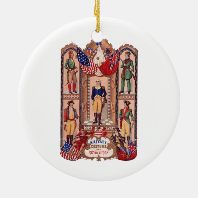 Ornamento De Cerâmica Traje militar da guerra revolucionária 1855 (Traseira)