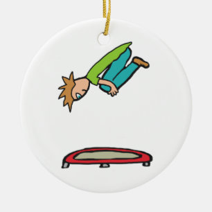 Ornamento De Cerâmica Trampola