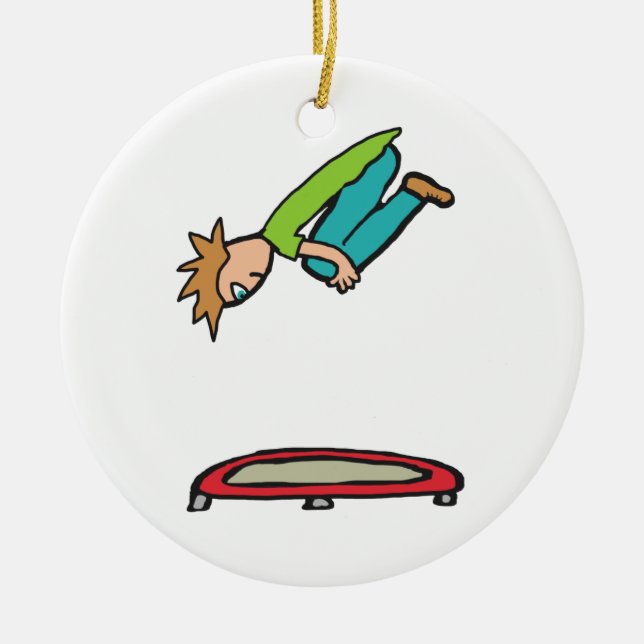 Ornamento De Cerâmica Trampola (Frente)