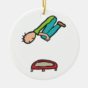 Ornamento De Cerâmica Trampola