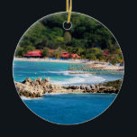 Ornamento De Cerâmica Tranquil Island Paradise Labadee Haiti<br><div class="desc">Fotografia original de belas artes por Shelley Neff Fotografia apresentando o lindo paraíso insular de Labadee, Haiti. Esta imagem faz o obrigado perfeito que você oferece para agentes viagem de cruzeiro que querem expressar sua apreciação aos seus clientes. Seria também um presente de excelente para amantes de cruzeiros, viajantes e...</div>