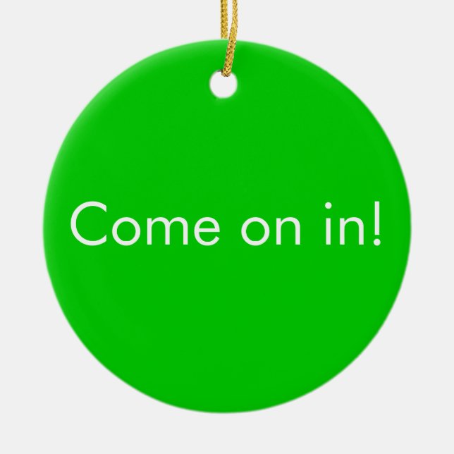 Ornamento De Cerâmica Transfira em andamento/vindo sobre no sinal da (Frente)