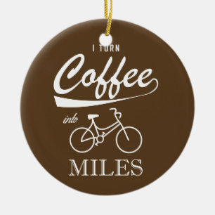 Ornamento De Cerâmica Transformo Café Em Milhas