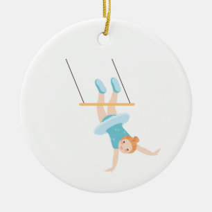Ornamento De Cerâmica Trapeze Girl