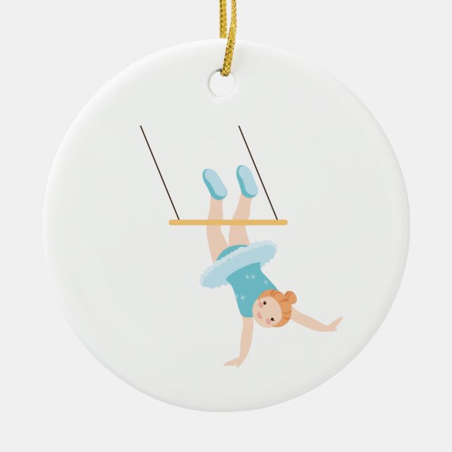 Ornamento De Cerâmica Trapeze Girl (Frente)
