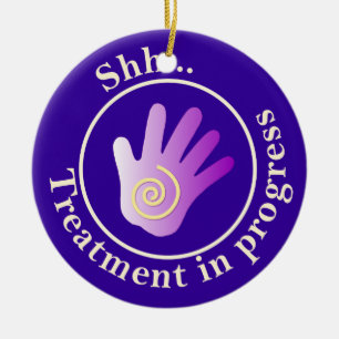 Ornamento De Cerâmica Tratamento Em Curso Yin Yang Door Hanger