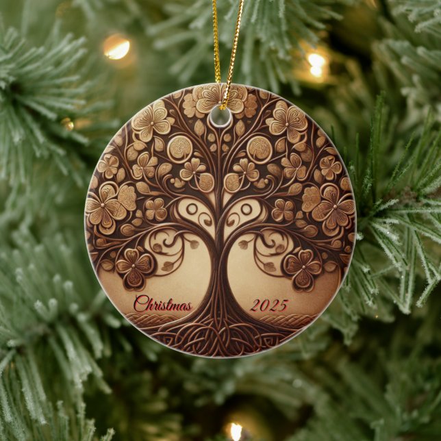 Ornamento De Cerâmica Tree of life Ceramic Ornament (Árvore)