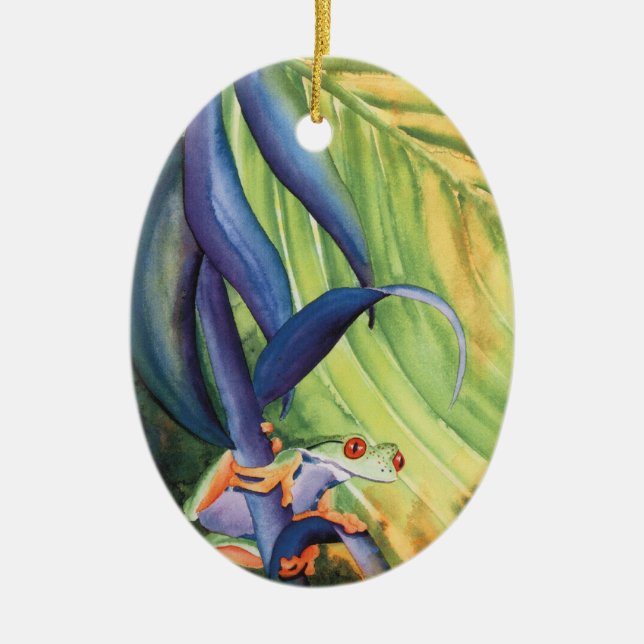 Ornamento De Cerâmica Treefrog (Frente)