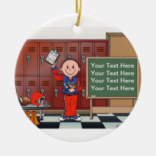 Ornamento De Cerâmica Treinador, Futebol - Masculino