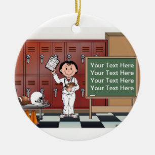 Ornamento De Cerâmica Treinador, Futebol - Mulher