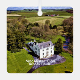 Ornamento De Cerâmica Trendy Scottish MacAlister Clan Castle Tartan