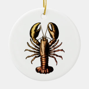 Ornamento De Cerâmica Trendy Vintage Lobster