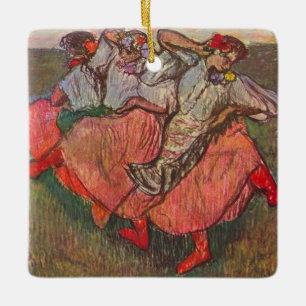 Ornamento De Cerâmica Três Dançarinas Russas por Edgar Degas