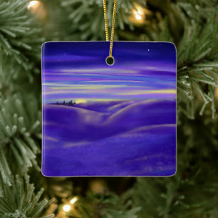 Ornamento De Cerâmica Três Reis Personalizados