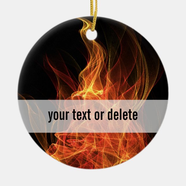 Ornamento De Cerâmica Triângulo do fogo (Frente)