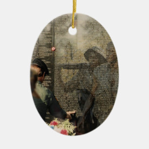 Ornamento De Cerâmica Tributo dos Veteranos do Vietnã