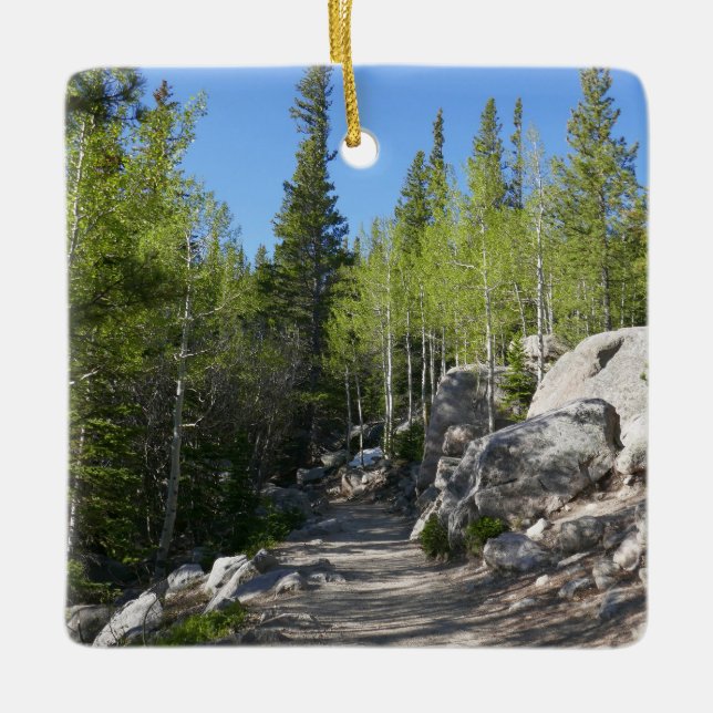 Ornamento De Cerâmica Trilha para Alberta Falls (Frente)