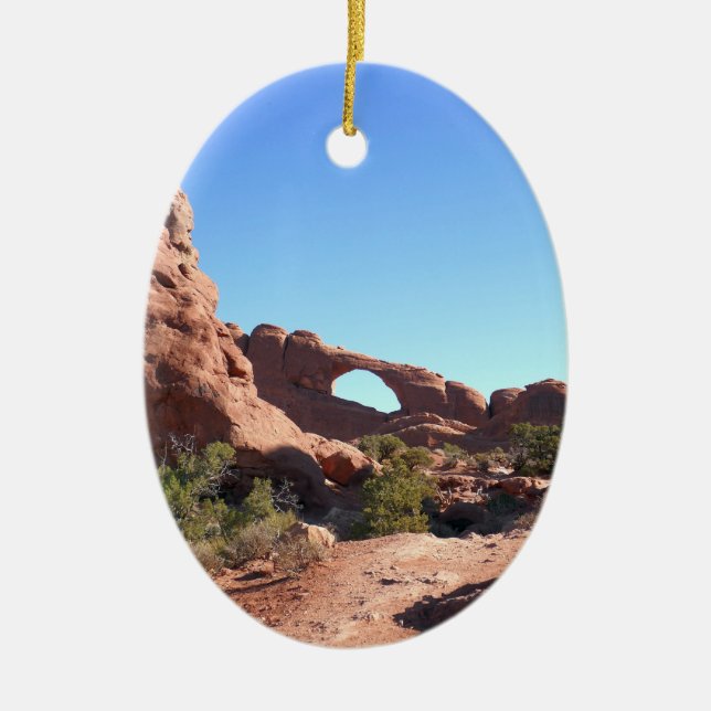 Ornamento De Cerâmica Trilha para Skyline Arch (Frente)