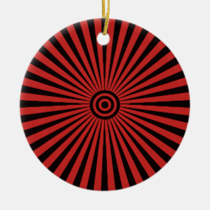Ornamento De Cerâmica Trippy Bullseye