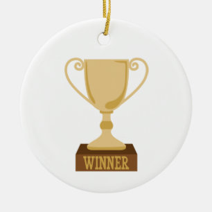 Ornamento De Cerâmica Troféu vencedor
