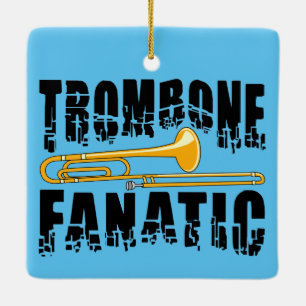 Ornamento De Cerâmica Trombone Fanático