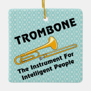 Ornamento De Cerâmica Trombone inteligente