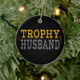 Ornamento De Cerâmica Trophy Husband