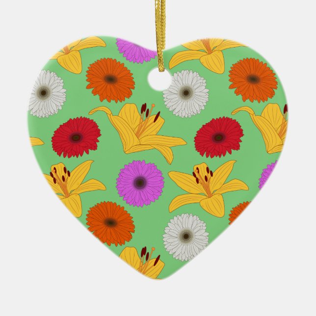 Ornamento De Cerâmica Tropical Blossom (Frente)