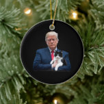 Ornamento De Cerâmica Trump 2024 Cat MAGA Funny Trump Cat<br><div class="desc">Trump 2024 Cat MAGA Funny Trump Cat</div>