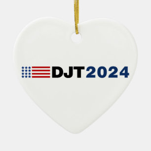 Ornamento De Cerâmica Trump 2024 DJT Cerâmica Ornament