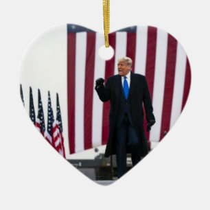 Ornamento De Cerâmica Trump 2024 - Retomar a América