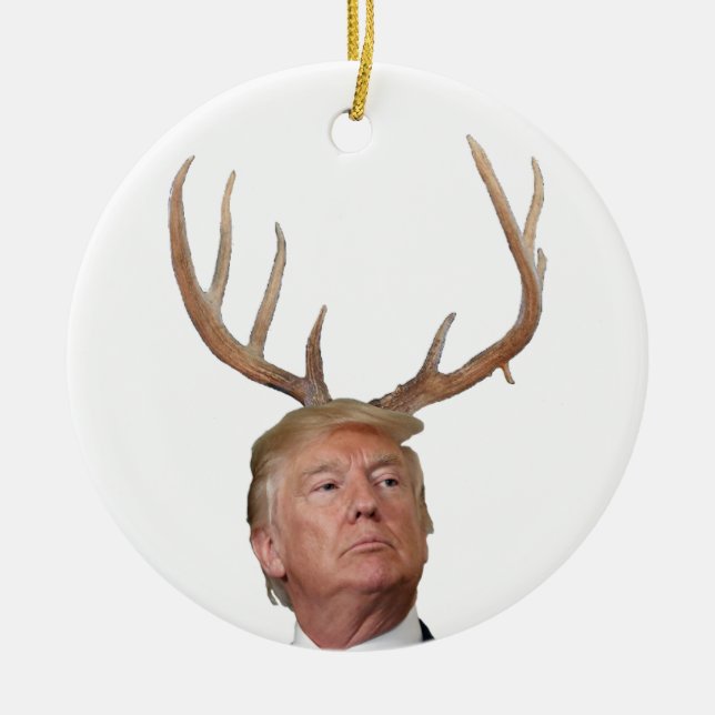 Ornamento De Cerâmica Trump Christmas: Senhor Presidente (Frente)