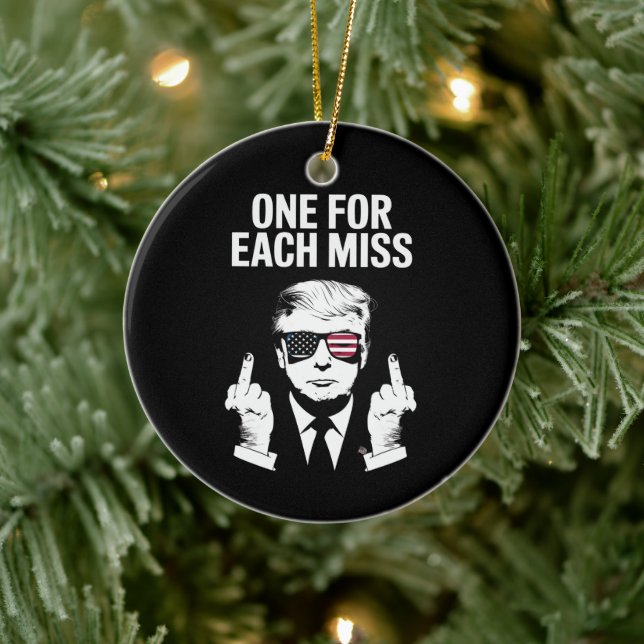 Ornamento De Cerâmica Trump Um Para Cada Senhorita (Árvore)