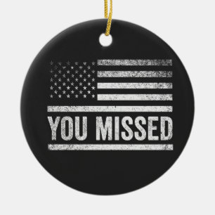 Ornamento De Cerâmica Trump Vance Election Feia Christmas Sweater