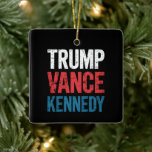 Ornamento De Cerâmica Trump Vance Kennedy 2024 Eleição<br><div class="desc">Trump Vance Kennedy 2024 Eleição</div>