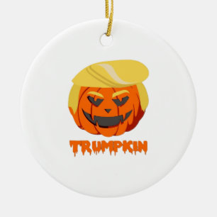 Ornamento De Cerâmica Trumpkin Clássico - outono Básico