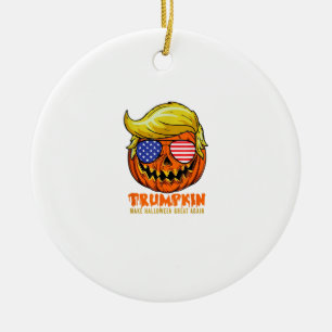 Ornamento De Cerâmica Trumpkin Usa Torna O Excelente De Halloween Novame