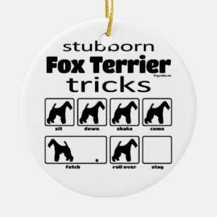 Ornamento De Cerâmica Truques de Fox Terrier