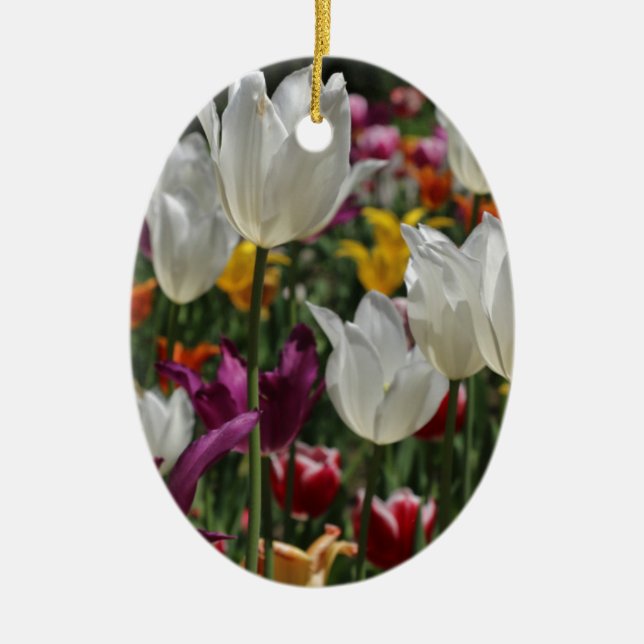 Ornamento De Cerâmica Tulipas (Frente)