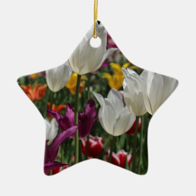 Ornamento De Cerâmica Tulipas (Frente)